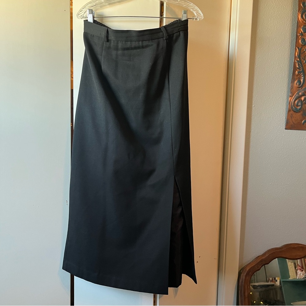 Ali Miles Classic Black Pencil Skirt